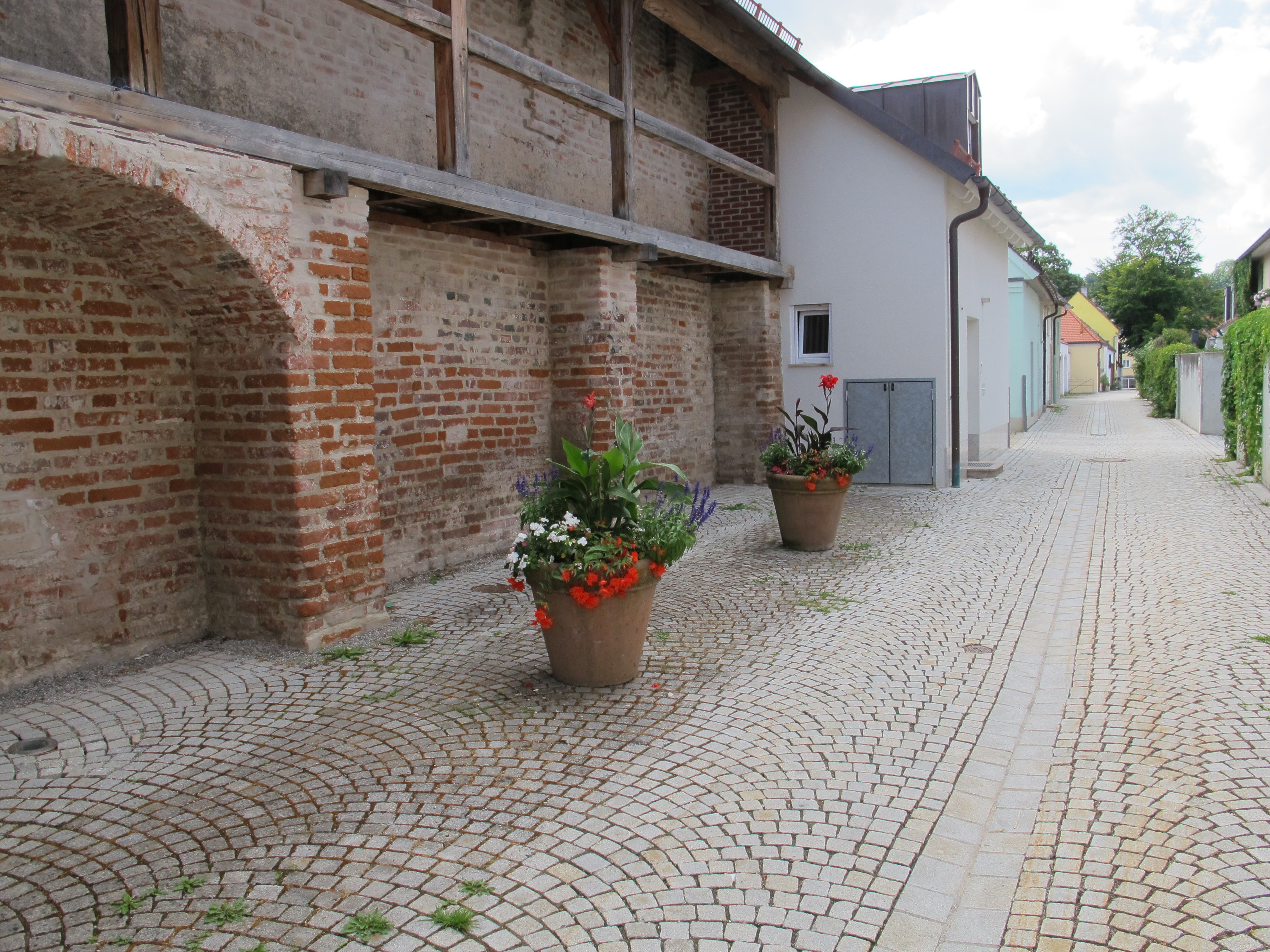 Mindelheim, Stadtmauer an der Imhofgasse